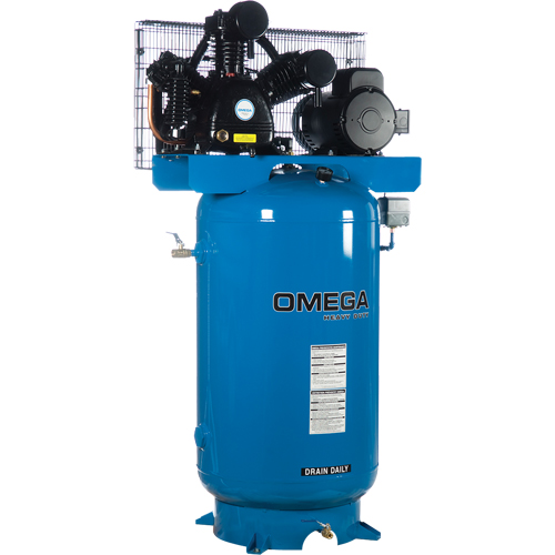 Industrial Series Air Compressors - Horizontal Compressor - Two Stages, 66.6 Gal. (80 US Gal) Southpoint Industrial Supply