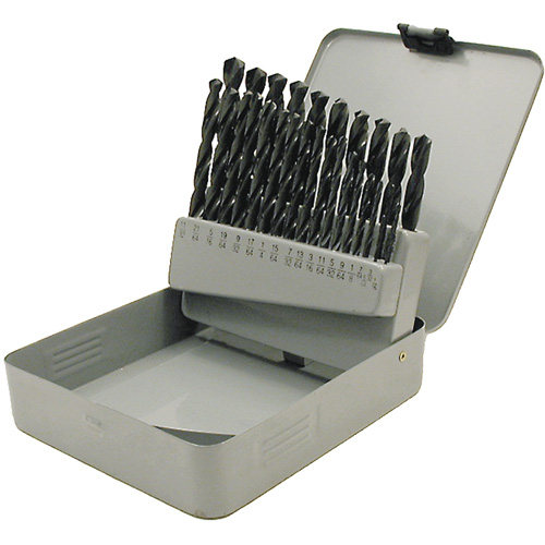 JET-KUT&reg; Black Oxide Drill Bit Set, 29 Pieces, High Speed Steel Southpoint Industrial Supply