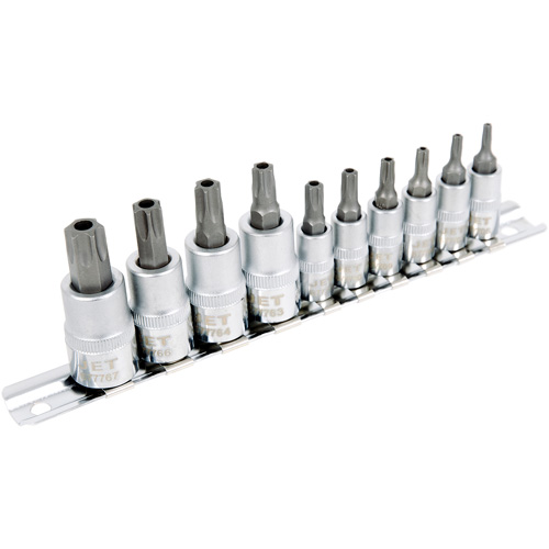 Jeu de douilles pour tournevis 1/4" & 3/8" SS1438-10TB, 10 Mcx, Torx inviolable Southpoint Industrial Supply