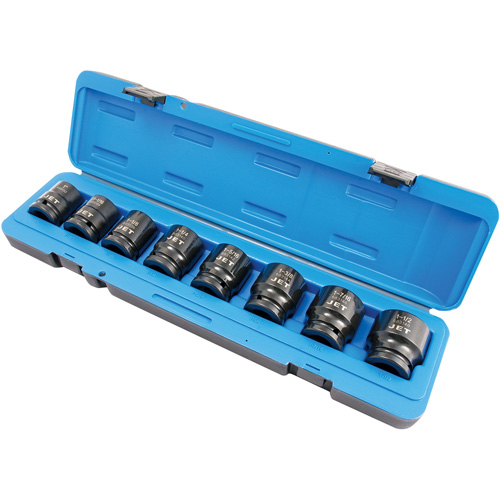 Jeu de douilles SAE PS834, 8 Mcx, Chocs, Prise de 3/4" Southpoint Industrial Supply