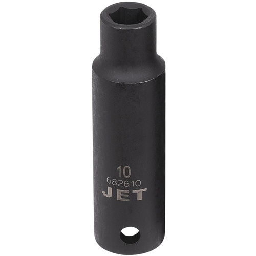 Socket, Impact, 10 mm, 1/2" Drive, 6 Points, Deep Southpoint Industrial Supply