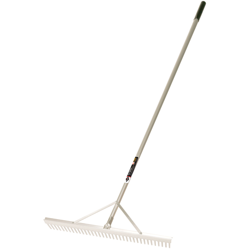 Pro Level Rakes, Aluminum Handle, 36" W, Aluminum Blade, 36 Tines Southpoint Industrial Supply