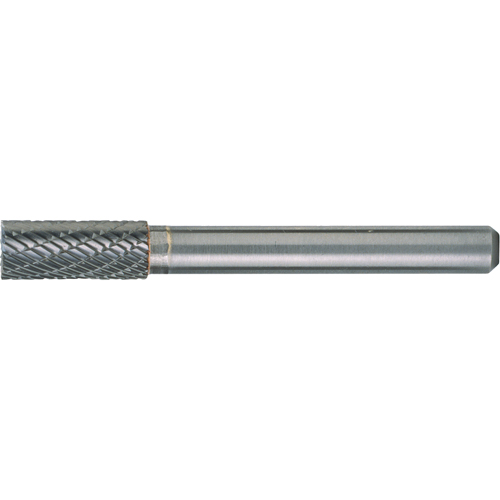 Solid Carbide Burrs - Cylinder Shape with End Cut, SB-1, 1/4" Dia., 1/4" Shank, 5/8" Depth of Cut Southpoint Industrial Supply