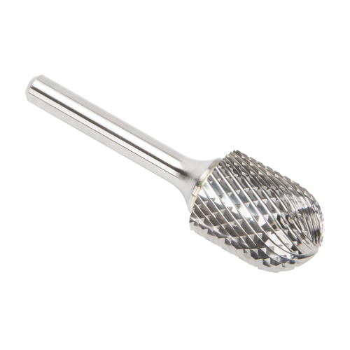 CLEVELAND Solid Carbide Burrs - Cylinder Shape with Ball Nose, SC-7, 3/4" Dia., 25.4 mm Depth of Cut Southpoint Industrial Supply