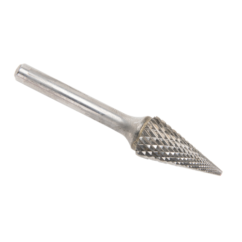 Fraises au carbure solide - Forme conique pointue, SM-5, 1/2" dia., 1/4" Tige, 22,2 mm Prof. de la coupe Southpoint Industrial Supply