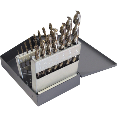 Drill Sets, 15 Pieces, High Speed Steel Southpoint Industrial Supply