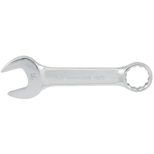 Fully Polished Stubby Combination Wrench, 12 Point, 10 mm, Chrome Finish Southpoint Industrial Supply