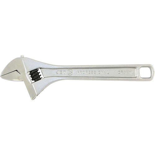 AWP-8 Super Heavy-Duty Professional Adjustable Wrench, 8" L, 1-1/8" Max Width, Chrome Southpoint Industrial Supply