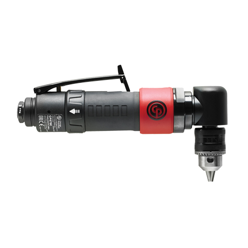 Perceuse pneumatique angulaire r&eacute;versible, mandrin 3/8", Entr&eacute;e d'air 1/4" NPT, Tr/min &agrave; vide 2000 Southpoint Industrial Supply
