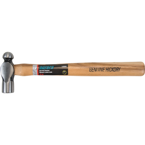 Ball Pein Hammer, 8 oz. Head Weight, Plain Face, Wood Handle Southpoint Industrial Supply