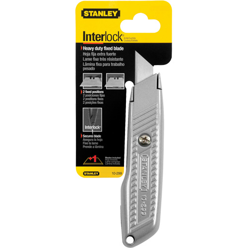 Fixed Blade Interlock&reg; Utility Knife, 5-1/2", Metal Blade Southpoint Industrial Supply