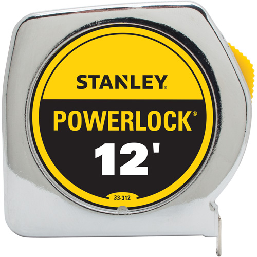 PowerLock&reg; Tape Measure, 3/4" x 12', Imperial Graduations Southpoint Industrial Supply