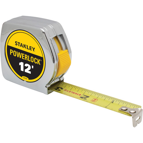 PowerLock&reg; Tape Measure, 3/4" x 12', Imperial Graduations Southpoint Industrial Supply
