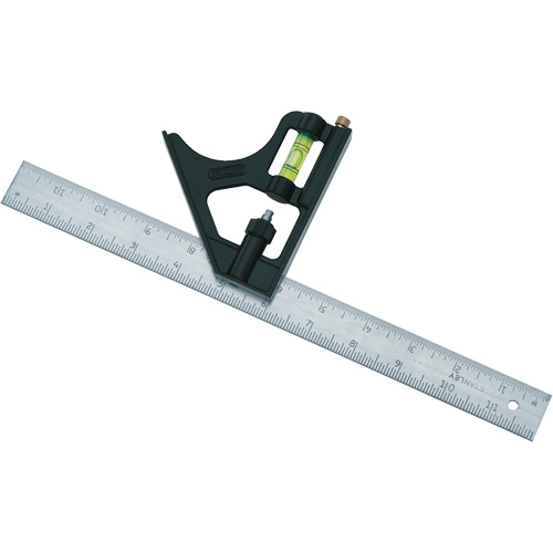 Combination Square, 12" L, 1/8"/1/16"/1/32" Graduations Southpoint Industrial Supply