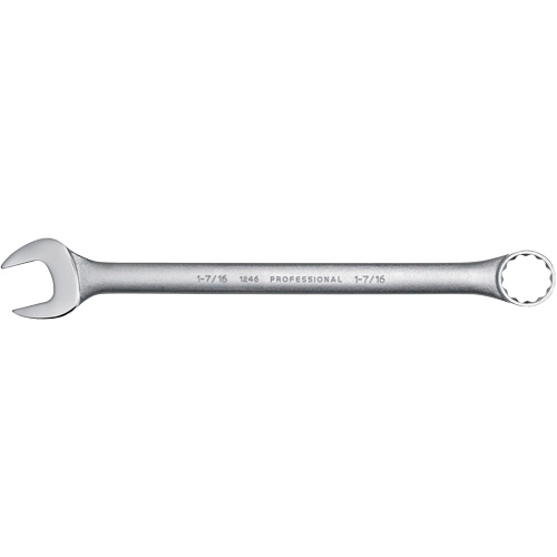 Combination Wrench, 12 Point, 1-7/16", Satin Finish Southpoint Industrial Supply