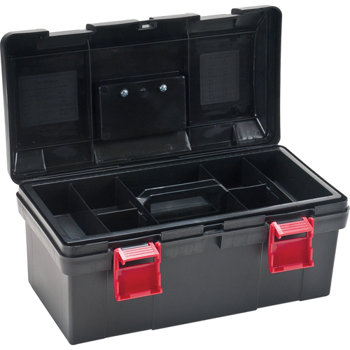 Heavy-Duty Tool Box, 17-1/2" W x 9-1/2" D x 8" H, Black Southpoint Industrial Supply
