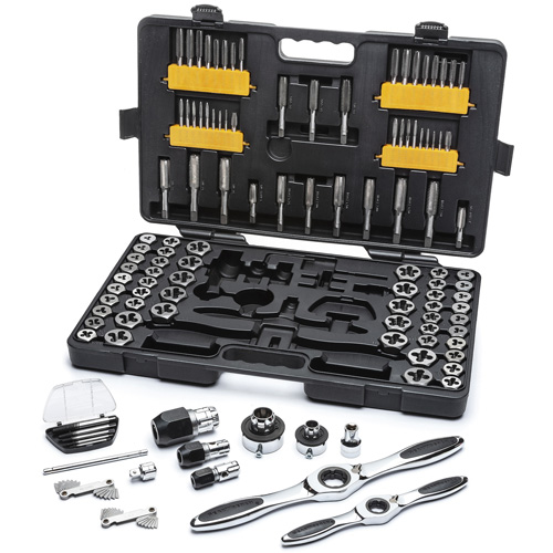 SAE/Metric Ratcheting Tap & Die Set, 114 Pieces Southpoint Industrial Supply