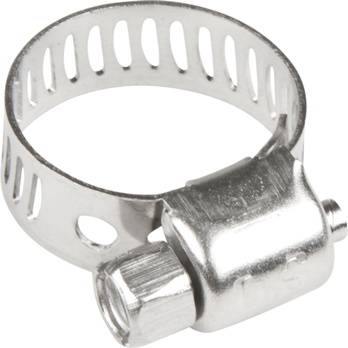 Hose Clamps - Stainless Steel Band & Screw, Min Dia. 1/5", Max Dia. 5/8" Southpoint Industrial Supply