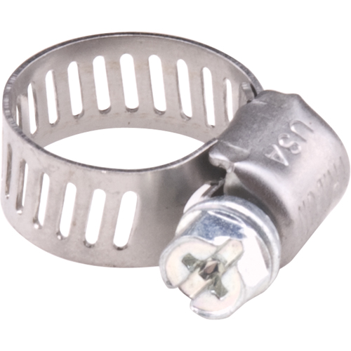 Hose Clamps - Stainless Steel Band & Zinc Plated Screw, Min Dia. 0.563, Max Dia. 1-1/4" Southpoint Industrial Supply