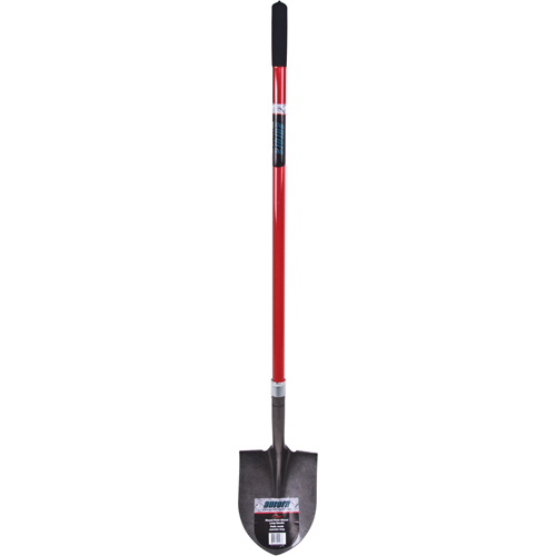Heavy-Duty Round Point Shovel, Carbon Steel Blade, Fibreglass, Straight Handle Southpoint Industrial Supply