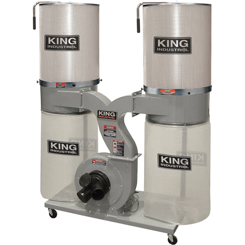 Collecteurs de poussi&egrave;re avec deux cartouches de filtration, 55-1/2" x 23" x 70" Southpoint Industrial Supply