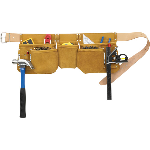 Journeyman's Carpenter Tool Belt, Leather, Tan Southpoint Industrial Supply