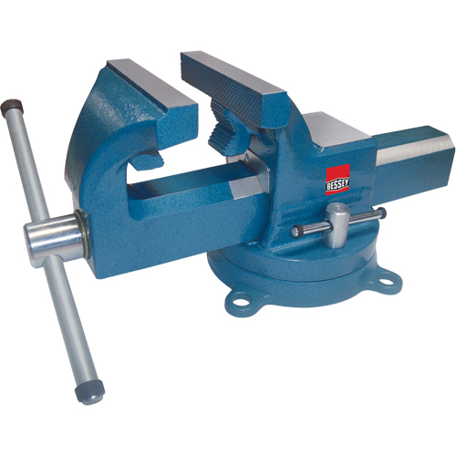 Heavy-Duty Industrial Bench Vises, 4" Jaw Width, 2-3/8" Throat Depth Southpoint Industrial Supply
