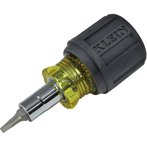 Tournevis multi embouts court a/pointe carr&eacute;e, 3-1/5" lo, Prise Coussin&eacute;e Southpoint Industrial Supply
