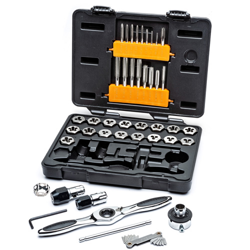 SAE Ratcheting Tap & Die Set, 42 Pieces Southpoint Industrial Supply