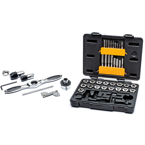 SAE Ratcheting Tap & Die Set, 42 Pieces Southpoint Industrial Supply