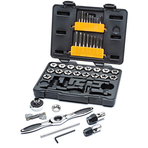 Jeu de tarauds & fili&egrave;res &agrave; cliquet m&eacute;triques, 42 Morceaux Southpoint Industrial Supply