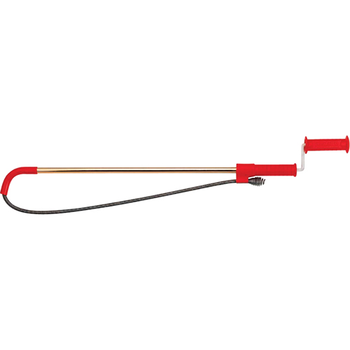 Toilet Auger No.K-3 with Head, Manual, Bulb, 3' Cable Length Southpoint Industrial Supply