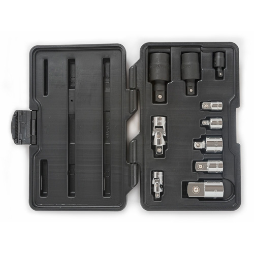 Jeu de douilles &agrave; joints et d'adaptateurs de douilles universelles 1/4", 3/8" et 1/2" &agrave; 10 pi&egrave;ces Southpoint Industrial Supply