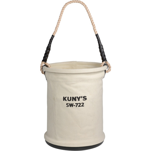 Heavy-Duty Buckets, 11" L x 11" W x 16" H, Canvas, Beige Southpoint Industrial Supply