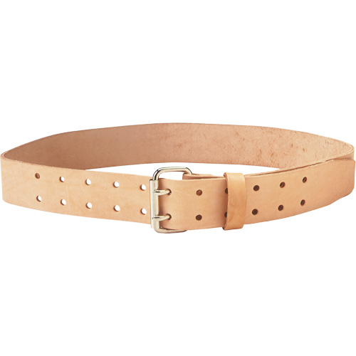 Ceinture &agrave; double ardillon, Cuir, Beige Southpoint Industrial Supply