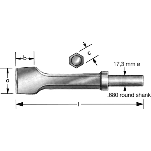 Burin pneumatique a/collier de r&eacute;tention Southpoint Industrial Supply