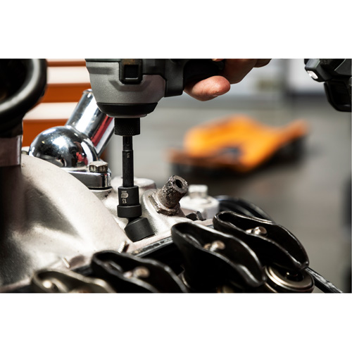 Jeu de 12 douilles m&eacute;triques flexibles universelles &agrave; chocs 1/4" &agrave; 6 pans Southpoint Industrial Supply