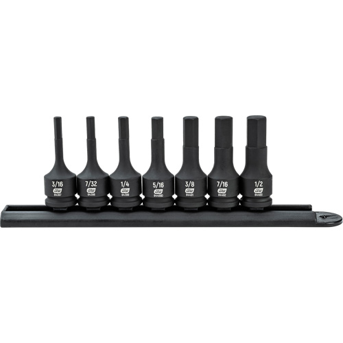 Hex Bit Impact SAE Socket Set, 7 Pieces Southpoint Industrial Supply