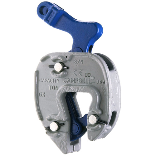 GX Plate Clamp with Chain Connector, 1000 lbs. (0.5 tons), 1/16" - 5/16" Jaw Opening Southpoint Industrial Supply