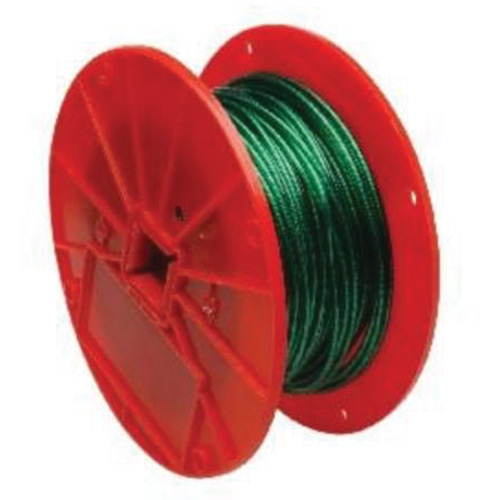 C&acirc;ble m&eacute;tallique, 250' (76,2 m) x 1/16", 28 lb (0,014 tonne), Rev&ecirc;tement de vinyle Southpoint Industrial Supply
