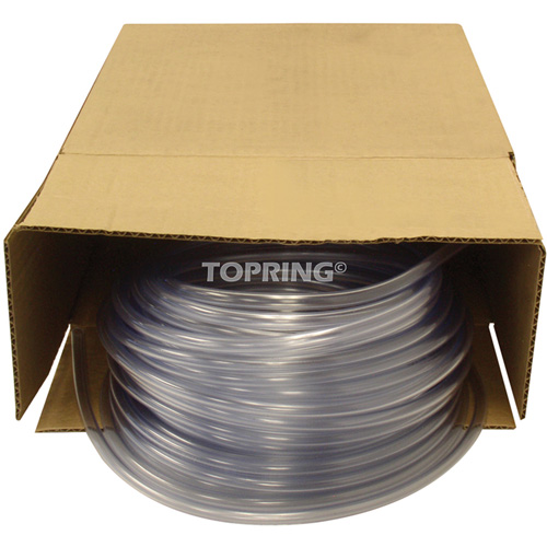 Tube, Air/Eau, 0,625" DE x 100' lo, PVC, Transparent, 30 psi @ 20°C Southpoint Industrial Supply