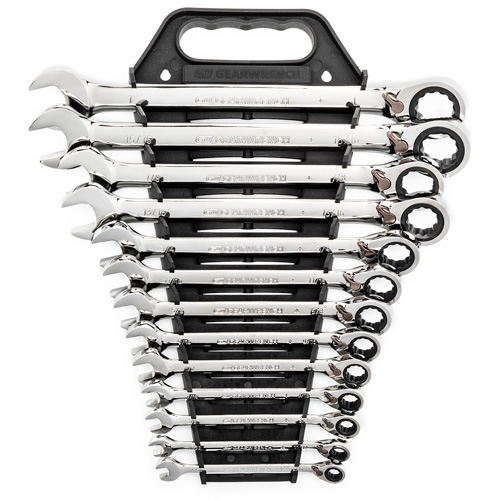 Jeu de cl&eacute;s &agrave; cliquets r&eacute;versibles SAE &agrave; 12 pans et 72 dents, Combinaison, 13 morceaux, Imp&eacute;rial Southpoint Industrial Supply