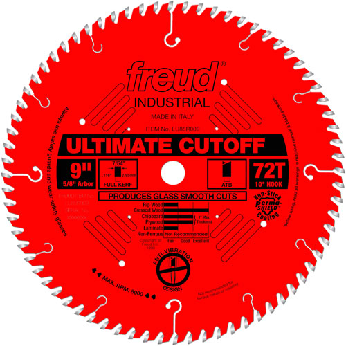TCS Industrial Saw Blade - Crosscut & Finishing, 9", 72 Teeth, Wood Use Southpoint Industrial Supply