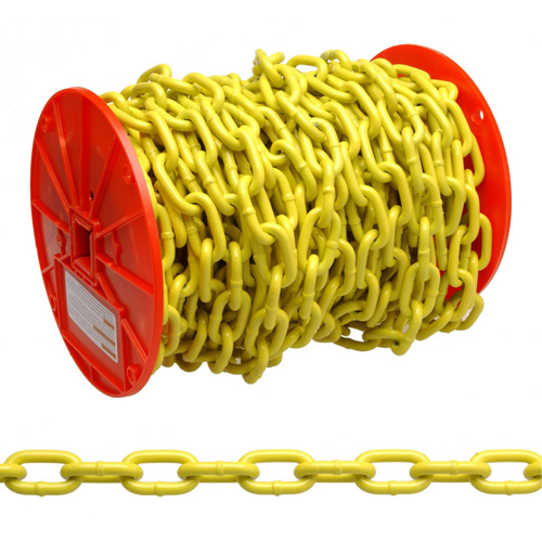Proof Coil Chain, Low Carbon Steel, 1/4" x 60' (18.3 m) L, Grade 30, 1300 lbs. (0.65 tons) Load Capacity Southpoint Industrial Supply