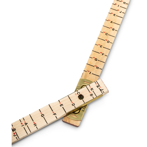 R&egrave;gle de maçon surdimensionn&eacute; Red End, 6' lo, Bois, Graduations de 1/16" Southpoint Industrial Supply