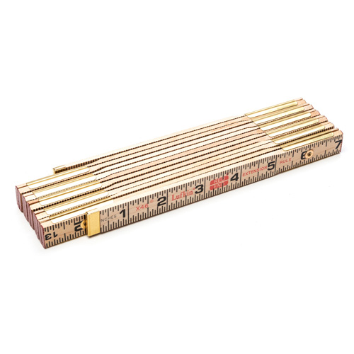 R&egrave;gle pliante, 6' lo, Bois, Graduations de 1/16" Southpoint Industrial Supply