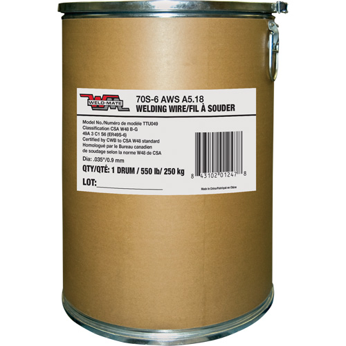 Fil &agrave; souder ER70S17, Acier au carbone, 0,035" diam&egrave;tre Southpoint Industrial Supply