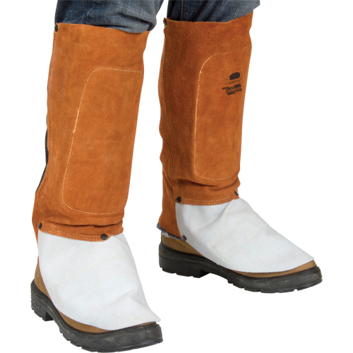 Leather Spats, 14" L, Lava Brown Southpoint Industrial Supply