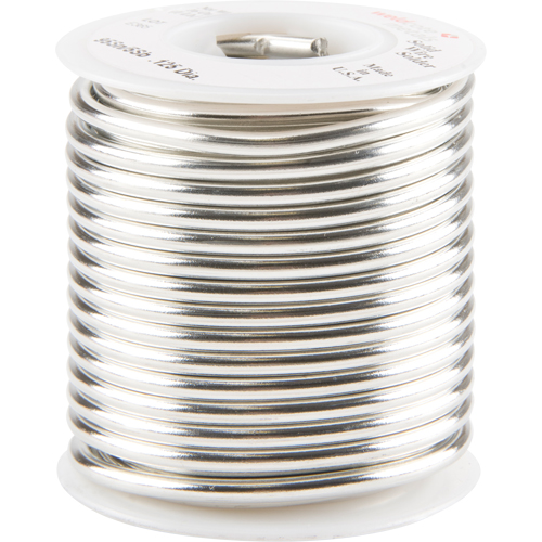 Common Solder, Lead-Free, 95% Tin 5% Antimony, Solid Core, 0.125" Dia. Southpoint Industrial Supply