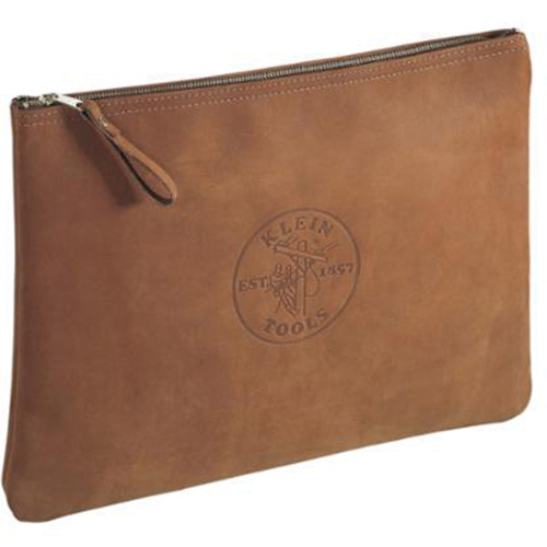 Sac &agrave; fermeture &agrave; glissi&egrave;re de portfolio en cuir pour entrepreneur, Porte-outil, Cuir, 1 Poches Southpoint Industrial Supply